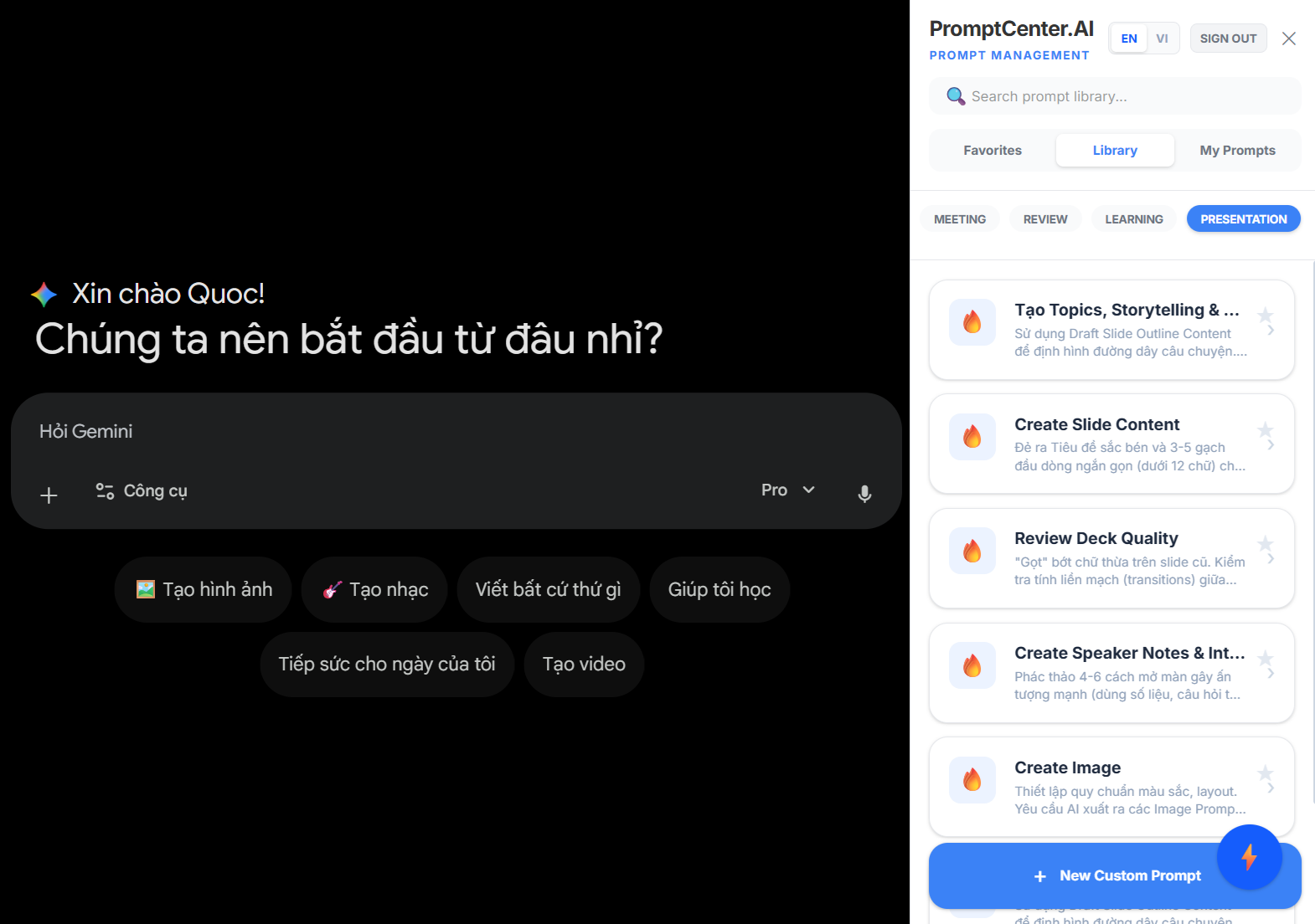 Smart Prompt Library